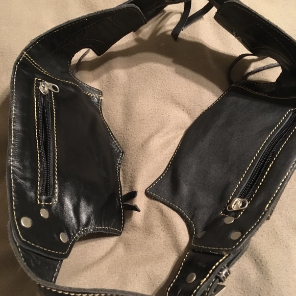 SOLD Handmade Leather Western Inspired Utility Belt - Picture 5 of 14